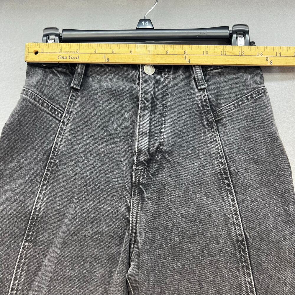 We The Free Jeans Women's 26 (2) Black Ultra Flare Wide Leg Boho Preppy Witchy - Picture 9 of 13